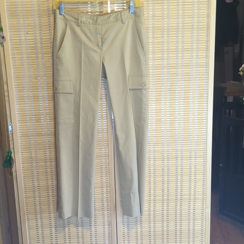 Theory khaki slacks size 2
